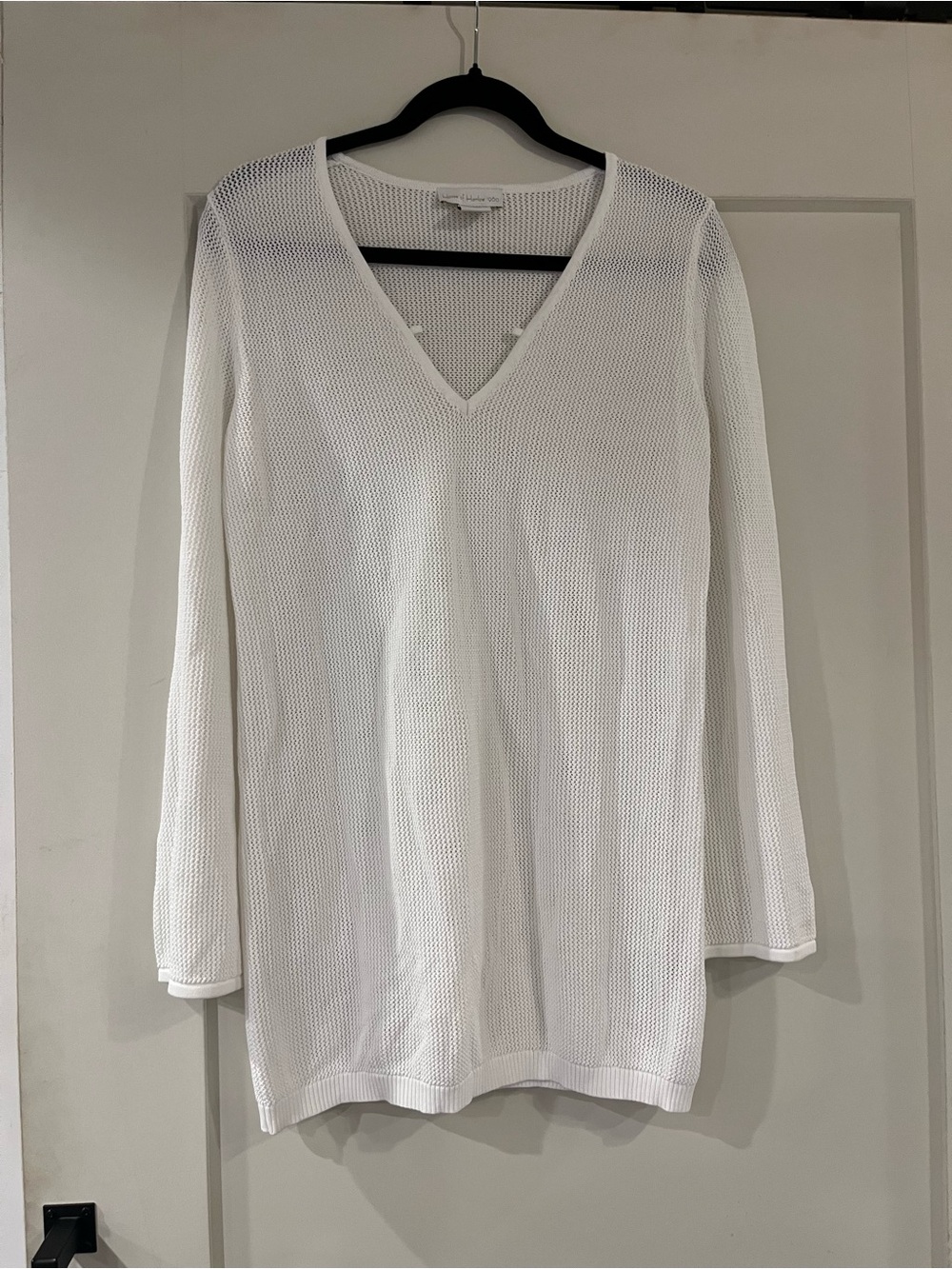 House of Harlow 1960 White Mesh Knit Swim Cover Up Size Small